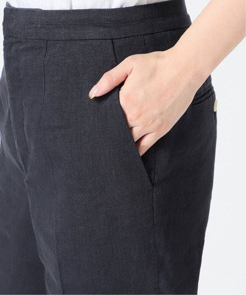 SLOBE IENA(スローブイエナ)の「麻/ポリ ストレートパンツ【手洗い可能】◆(その他パンツ・レディース・ネイビー/アイボリー・38/36)」の20枚目の写真