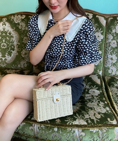 Loueme（ルエム）の「2WAYスクエアかごバッグ（かごバッグ・レディース・ベージュ/ナチュラル・FREE）」の19枚目の写真