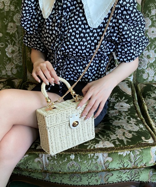 Loueme（ルエム）の「2WAYスクエアかごバッグ（かごバッグ・レディース・ベージュ/ナチュラル・FREE）」の16枚目の写真