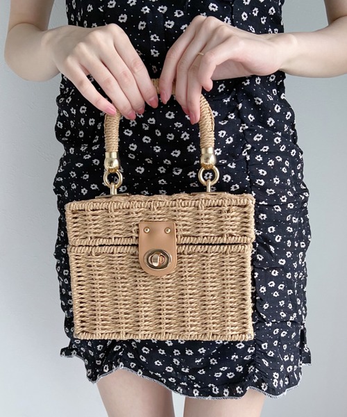 Loueme（ルエム）の「2WAYスクエアかごバッグ（かごバッグ・レディース・ベージュ/ナチュラル・FREE）」の12枚目の写真