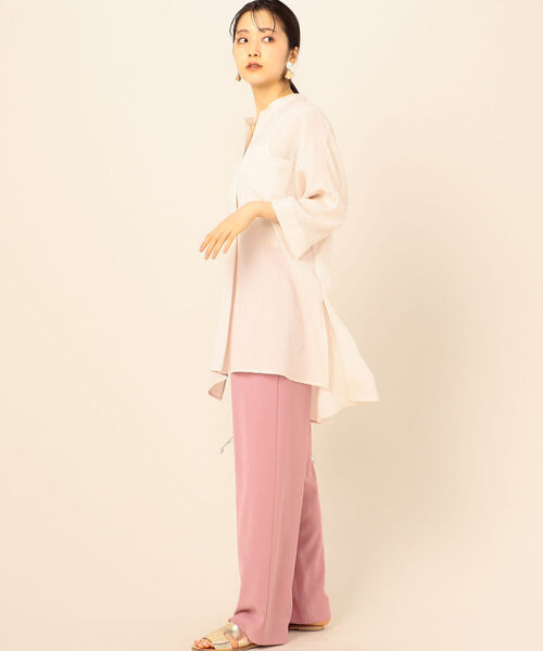 NOLLEY’S Sophi(ノーリーズソフィ)の「強撚2WAYセミワイドパンツ(その他パンツ・レディース・ベージュ/ブラック/ピンク・38/36)」の13枚目の写真