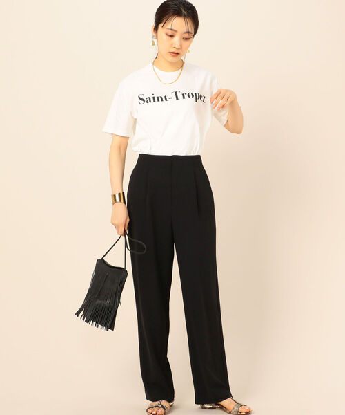 NOLLEY’S Sophi(ノーリーズソフィ)の「強撚2WAYセミワイドパンツ(その他パンツ・レディース・ベージュ/ブラック/ピンク・38/36)」の22枚目の写真