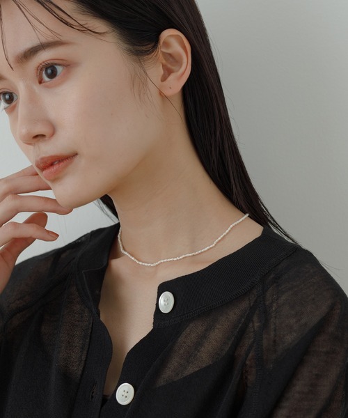 ADAM ET ROPE'(アダムエロペ)の「【LES BIJOUX】淡水パールショートネックレス小(ネックレス・レディース・オフホワイト・FREE)」の9枚目の写真