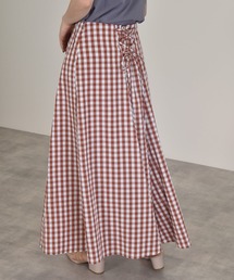 w closet | ギンガム後レースアップスカート(スカート)
