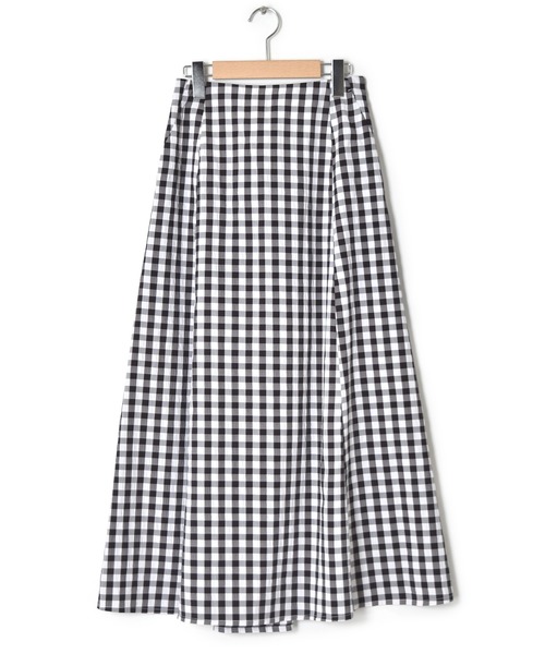 w closet（ダブルクローゼット）の「ギンガム後レースアップスカート（スカート・レディース・ブラック/レンガ・FREE）」の22枚目の写真