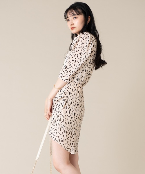 Vria ワンピースダルメシアンパワショルワンピース ワンピース Vria Charme バリアシャルム のファッション