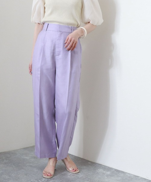 archives（アルシーヴ）の「カルゼタックパンツ（その他パンツ・レディース・ブラウン/ラベンダー/ミント/ベージュ・MEDIUM）」の4枚目の写真