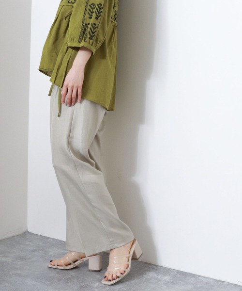 archives（アルシーヴ）の「カルゼタックパンツ（その他パンツ・レディース・ブラウン/ラベンダー/ミント/ベージュ・MEDIUM）」の2枚目の写真