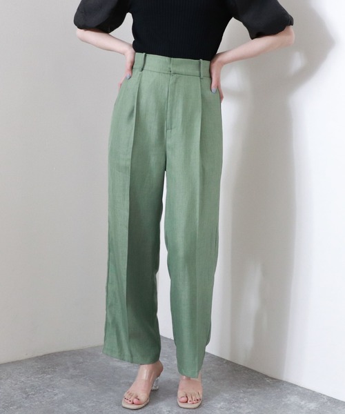 archives（アルシーヴ）の「カルゼタックパンツ（その他パンツ・レディース・ブラウン/ラベンダー/ミント/ベージュ・MEDIUM）」の3枚目の写真