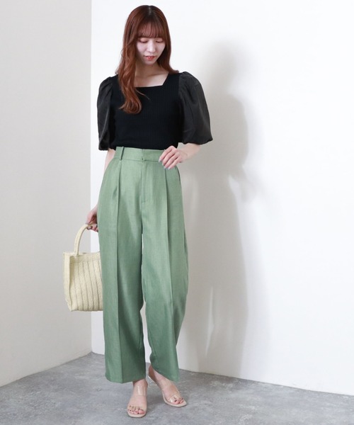 archives（アルシーヴ）の「カルゼタックパンツ（その他パンツ・レディース・ブラウン/ラベンダー/ミント/ベージュ・MEDIUM）」の7枚目の写真