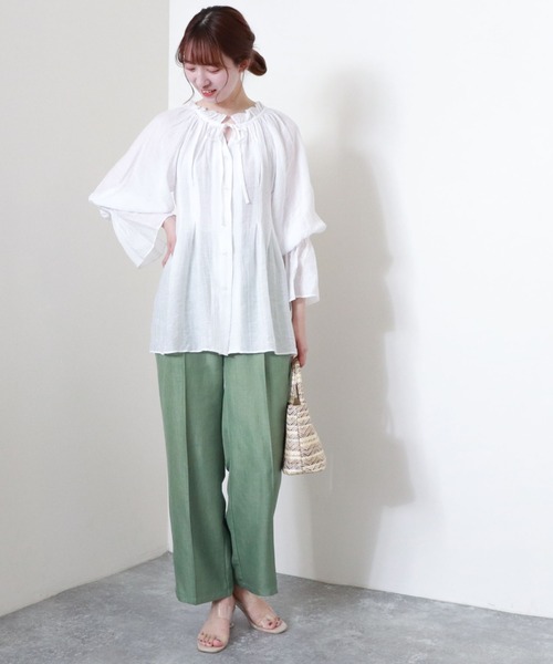 archives（アルシーヴ）の「カルゼタックパンツ（その他パンツ・レディース・ブラウン/ラベンダー/ミント/ベージュ・MEDIUM）」の5枚目の写真