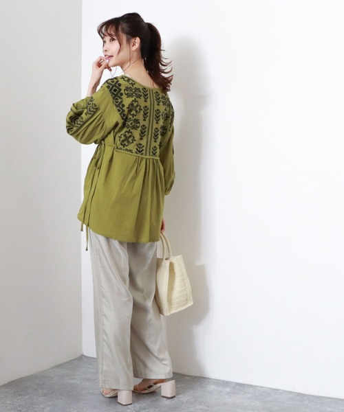 archives（アルシーヴ）の「カルゼタックパンツ（その他パンツ・レディース・ブラウン/ラベンダー/ミント/ベージュ・MEDIUM）」の12枚目の写真