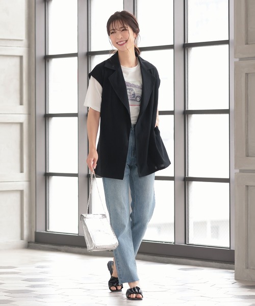 KOBE LETTUCE（コウベレタス）の「ボイルノースリロングジャケット（その他アウター・レディース・カーキ/ブラック/ベージュ/アイボリー・FREE）」の9枚目の写真