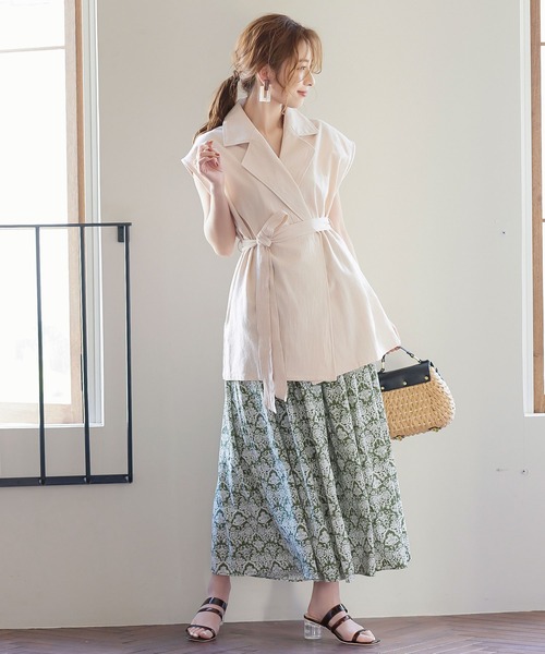 KOBE LETTUCE（コウベレタス）の「ボイルノースリロングジャケット（その他アウター・レディース・カーキ/ブラック/ベージュ/アイボリー・FREE）」の8枚目の写真