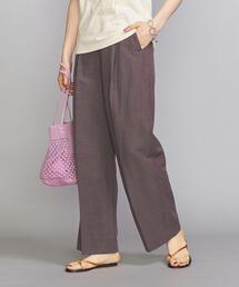 BEAUTY&YOUTH UNITED ARROWS | BY 麻ブレンドハイウエストタックワイドパンツ(その他パンツ)