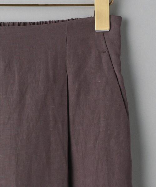 BEAUTY&YOUTH UNITED ARROWS（ビューティーアンドユースユナイテッドアローズ）の「BY 麻ブレンドハイウエストタックワイドパンツ（その他パンツ・レディース・ベージュ/ダークグレー・SMALL/MEDIUM）」の13枚目の写真