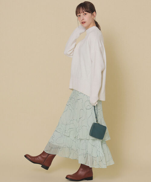 Ray BEAMS(レイビームス)の「Ray BEAMS / レザー ポーチ(ポーチ・レディース・ホワイト/ブラック/グリーン・ONE SIZE)」の6枚目の写真