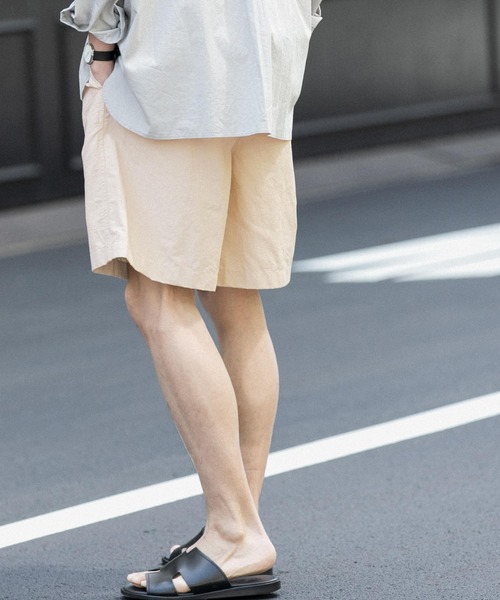 FORK&SPOON（フォークアンドスプーン）の「FORK&SPOON　コットンナイロンショーツ（その他パンツ・メンズ・ブラック/ホワイト系その他・5/4）」の4枚目の写真