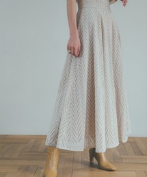 CLANE | 【CLANE(クラネ)】カットエンブロイダリーフレアスカート/CUT EMBROIDERY FLARE SKIRT 11109-6032(スカート)
