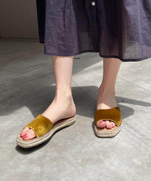 CAPRICIEUX LE'MAGE(カプリシューレマージュ)の「ジュートミュールサンダル(サンダル・レディース・イエロー・37/39)」の7枚目の写真