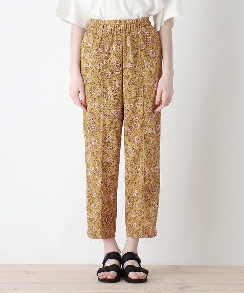 Cutie Blonde（キューティーブロンド）の「◆【S-L】花柄パイピングパンツ（その他パンツ・レディース・イエロー系9/アイボリー系6/ネイビー系9・03/02/01）」の4枚目の写真