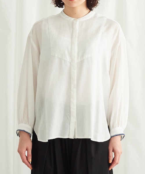 Lene（レネ）の「●セルヴィッチカラー シャツブラウス（シャツ/ブラウス・レディース・ホワイト/アイボリー・FREE）」の18枚目の写真