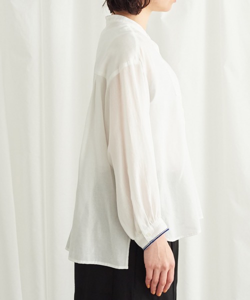 Lene（レネ）の「●セルヴィッチカラー シャツブラウス（シャツ/ブラウス・レディース・ホワイト/アイボリー・FREE）」の19枚目の写真