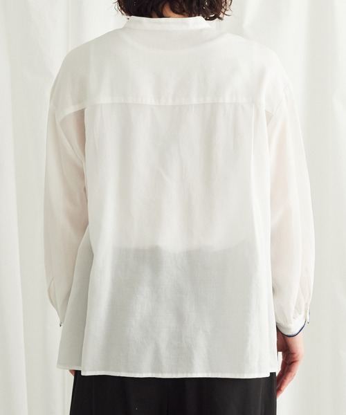 Lene（レネ）の「●セルヴィッチカラー シャツブラウス（シャツ/ブラウス・レディース・ホワイト/アイボリー・FREE）」の20枚目の写真