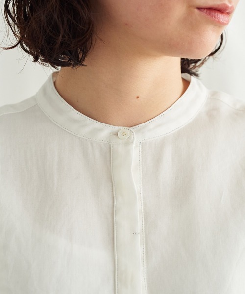 Lene（レネ）の「●セルヴィッチカラー シャツブラウス（シャツ/ブラウス・レディース・ホワイト/アイボリー・FREE）」の22枚目の写真