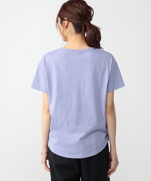 Petit Honfleur(プチオンフルール)の「【スヌーピー】フロントロゴプリント コラボTシャツ(Tシャツ/カットソー・レディース・ホワイト/ブルー/ベージュ・M/L)」の6枚目の写真
