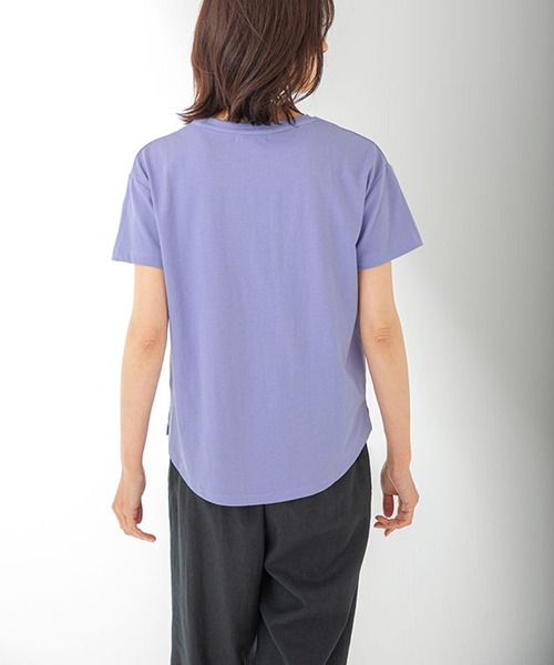 Petit Honfleur(プチオンフルール)の「【スヌーピー】フロントロゴプリント コラボTシャツ(Tシャツ/カットソー・レディース・ホワイト/ブルー/ベージュ・M/L)」の17枚目の写真