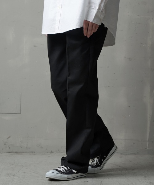 オクスン ディッキーズ ワイドチノパンツ dickies ok.soon 黒 オクスン ディッキーズ ワイドチノパンツ dickies ok.soon 黒