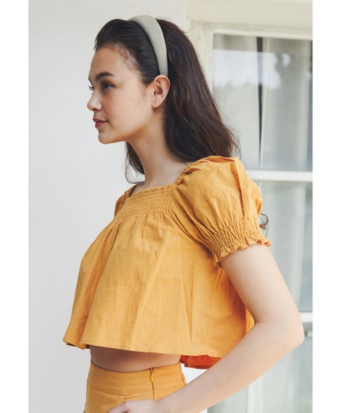 ALEXIA STAM（アリシアスタン）の「Shirring Cropped Top/シャーリング