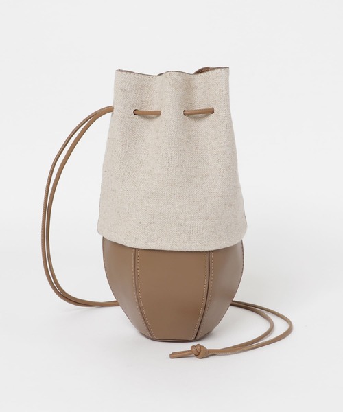 URBAN RESEARCH Sonny Label（アーバンリサーチサニーレーベル）の「ミニ巾着バッグ（ショルダーバッグ・レディース・キャメル/ブラック・ONE）」の8枚目の写真