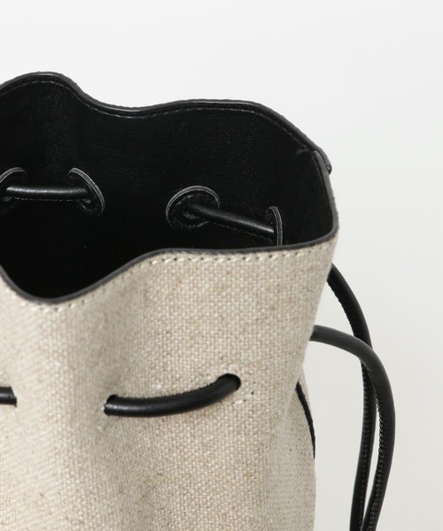 URBAN RESEARCH Sonny Label（アーバンリサーチサニーレーベル）の「ミニ巾着バッグ（ショルダーバッグ・レディース・キャメル/ブラック・ONE）」の9枚目の写真