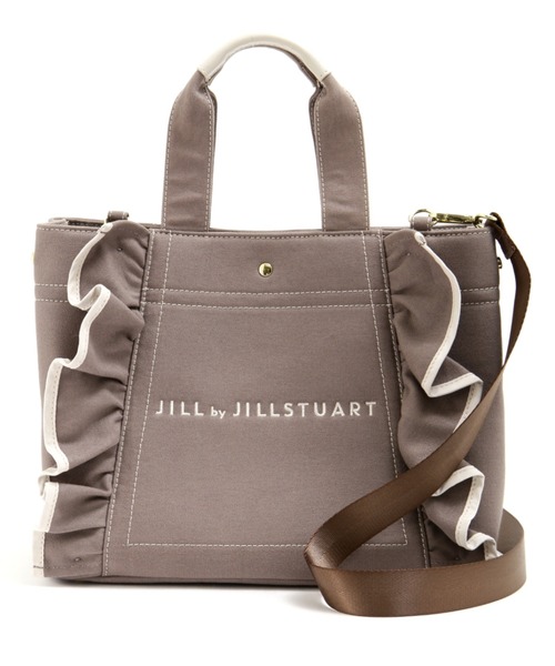 JILL by JILL STUART（ジルバイジルスチュアート）の「◆フリルトートバッグ(大）（トートバッグ・レディース・ホワイト/ブラウン/ネイビー/ブラック・FREE）」の16枚目の写真