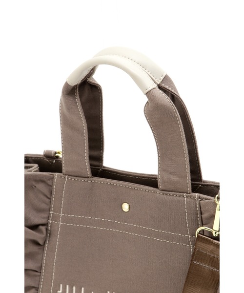 JILL by JILL STUART（ジルバイジルスチュアート）の「◆フリルトートバッグ(大）（トートバッグ・レディース・ホワイト/ブラウン/ネイビー/ブラック・FREE）」の18枚目の写真