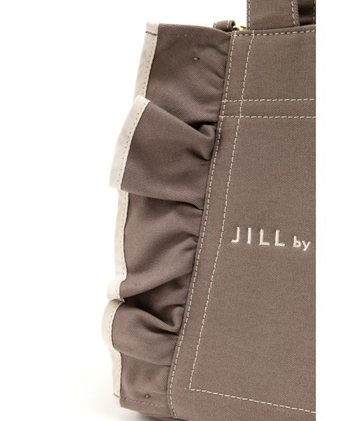 JILL by JILL STUART（ジルバイジルスチュアート）の「◆フリルトートバッグ(大）（トートバッグ・レディース・ホワイト/ブラウン/ネイビー/ブラック・FREE）」の19枚目の写真