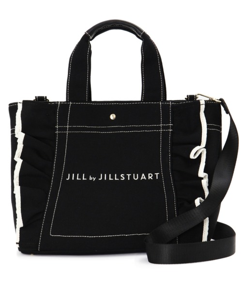 JILL by JILL STUART（ジルバイジルスチュアート）の「◆フリルトートバッグ(大）（トートバッグ・レディース・ホワイト/ブラウン/ネイビー/ブラック・FREE）」の6枚目の写真