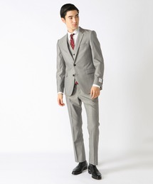 CROWDED CLOSET（クラウデッドクローゼット）の「TW ブライトストライプスーツ／別売りベストあり／2ピースビジネスセットアップスーツ（スーツセット・メンズ）」