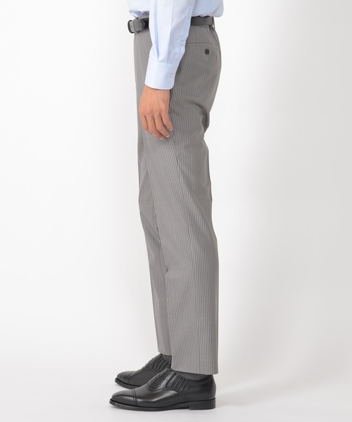 CROWDED CLOSET（クラウデッドクローゼット）の「TW ブライトストライプスーツ／別売りベストあり／2ピースビジネスセットアップスーツ（スーツセット・メンズ・ダークブラウン/ネイビー/グレー・01/02/03/04）」の13枚目の写真