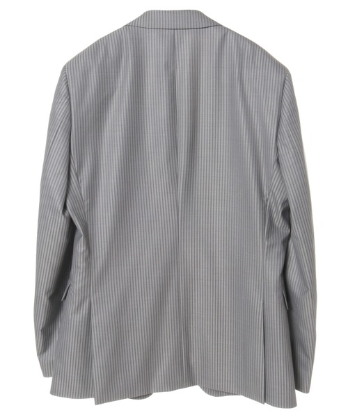 CROWDED CLOSET（クラウデッドクローゼット）の「TW ブライトストライプスーツ／別売りベストあり／2ピースビジネスセットアップスーツ（スーツセット・メンズ・ダークブラウン/ネイビー/グレー・01/02/03/04）」の18枚目の写真