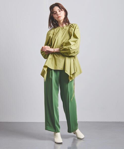 FLICKA(フリッカ)の「別注<FLICKA(フリッカ)>イレギュラーヘム ブラウス(シャツ/ブラウス・レディース・ブラック/オリーブ・FREE)」の7枚目の写真