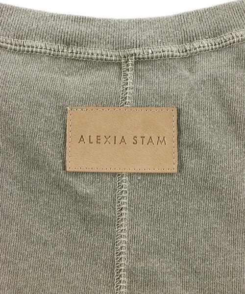ALEXIA STAM（アリシアスタン）の「Pigment Dyed Oversized Tee/ピグメントダイオーバーサイズティー（Tシャツ/カットソー・レディース・モカ/カーキ/チャコールグレー・FREE）」の20枚目の写真