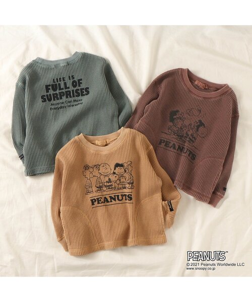 F.O.KIDS（エフオーキッズ）の「PEANUTSコラボＴシャツ（Tシャツ/カットソー・キッズ・ベージュ/ブラウン/サックスブルー・120/130/80/100/95/90/110/140）」の15枚目の写真