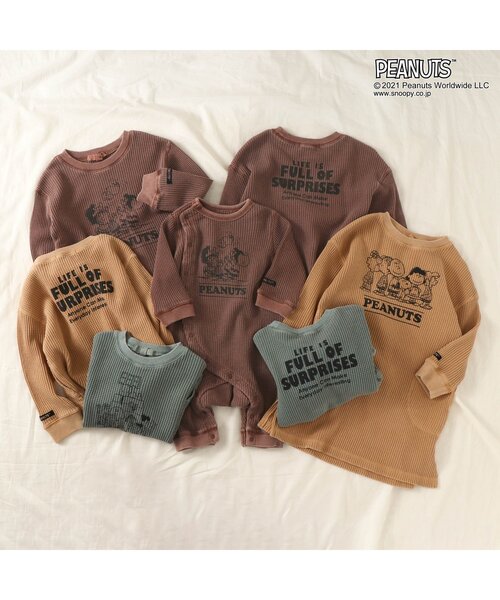 F.O.KIDS（エフオーキッズ）の「PEANUTSコラボＴシャツ（Tシャツ/カットソー・キッズ・ベージュ/ブラウン/サックスブルー・120/130/80/100/95/90/110/140）」の17枚目の写真