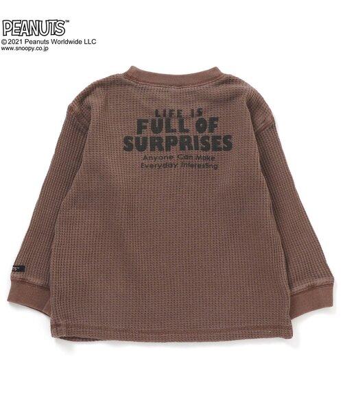 F.O.KIDS（エフオーキッズ）の「PEANUTSコラボＴシャツ（Tシャツ/カットソー・キッズ・ベージュ/ブラウン/サックスブルー・120/130/80/100/95/90/110/140）」の4枚目の写真