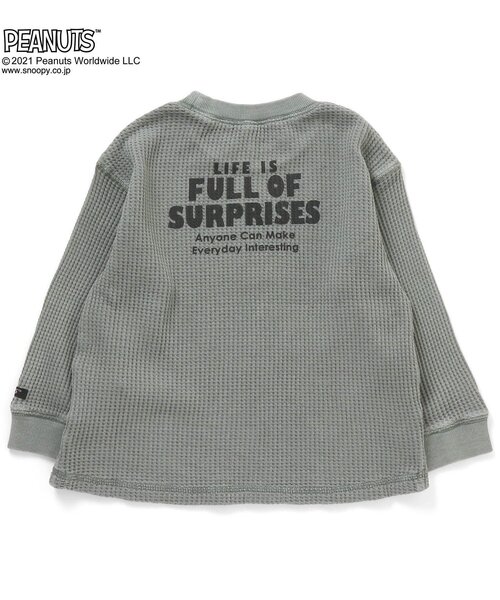 F.O.KIDS（エフオーキッズ）の「PEANUTSコラボＴシャツ（Tシャツ/カットソー・キッズ・ベージュ/ブラウン/サックスブルー・120/130/80/100/95/90/110/140）」の8枚目の写真