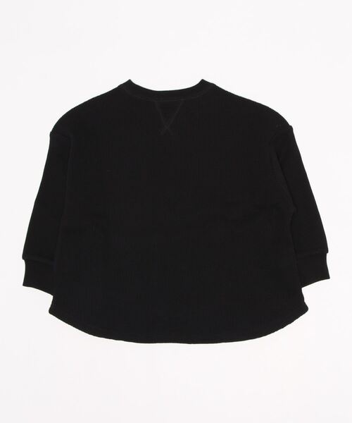 LOWRYS FARM（ローリーズファーム）の「ＴＲＵＥコットンワッフルプルオーバー　215491（Tシャツ/カットソー・キッズ・ブラック/グリーン/アイボリー・110cm/120cm/130cm）」の4枚目の写真