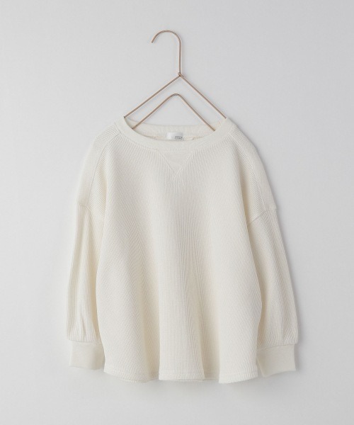 LOWRYS FARM（ローリーズファーム）の「ＴＲＵＥコットンワッフルプルオーバー　215491（Tシャツ/カットソー・キッズ・ブラック/グリーン/アイボリー・110cm/120cm/130cm）」の2枚目の写真